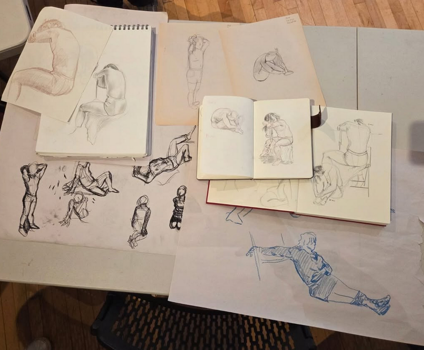 Some wonderful drawings from the night